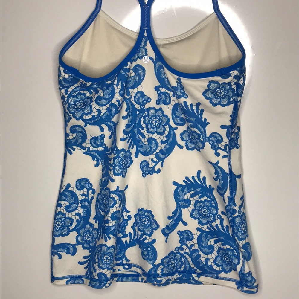 Lululemon Power Y Tank Floral Top